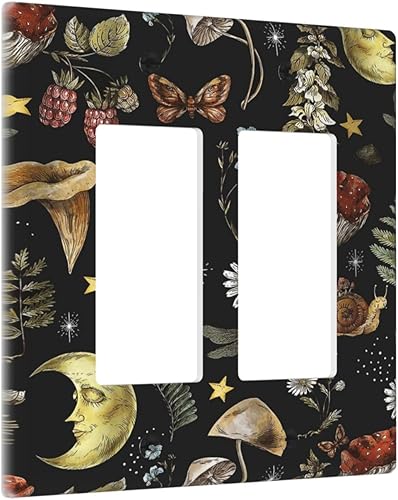 Miniatura 15 de Placa Cubierta de Interruptor de Luz de Palanca Individual con Diseño de Flor Botánica en Tablero de Madera Rústico Estilo Granja - Placa de Pared