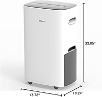 Vista 10 de Shinco 86 Pints Dehumidifier for Home and Basements, 5000 Sq.Ft Dehumidifiers with Drain Hose, Auto or Manual Drainage, Auto Defrost, Quietly Remove
