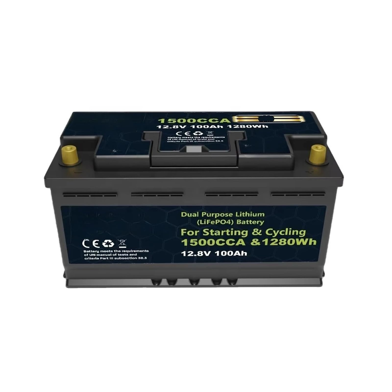 Batteria Di Accumulo 12V 100Ah, Con Funzione Bluetooth | Scheda Di Gestione Del Circuito Integrata, Struttura Di Avviamento E Accumulo Di Energia A Doppio Scopo