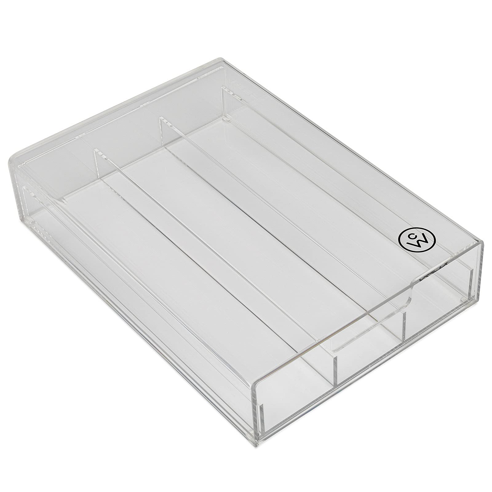 ChefWaveClear Acrylic Coffee Pod Holder - Multipurpose K-Cup Organizer for Counter or Drawer, Compact Capsule Storage Solution, Stackable Design, Holds 15 Pods, Ideal for Use in the Home or Office