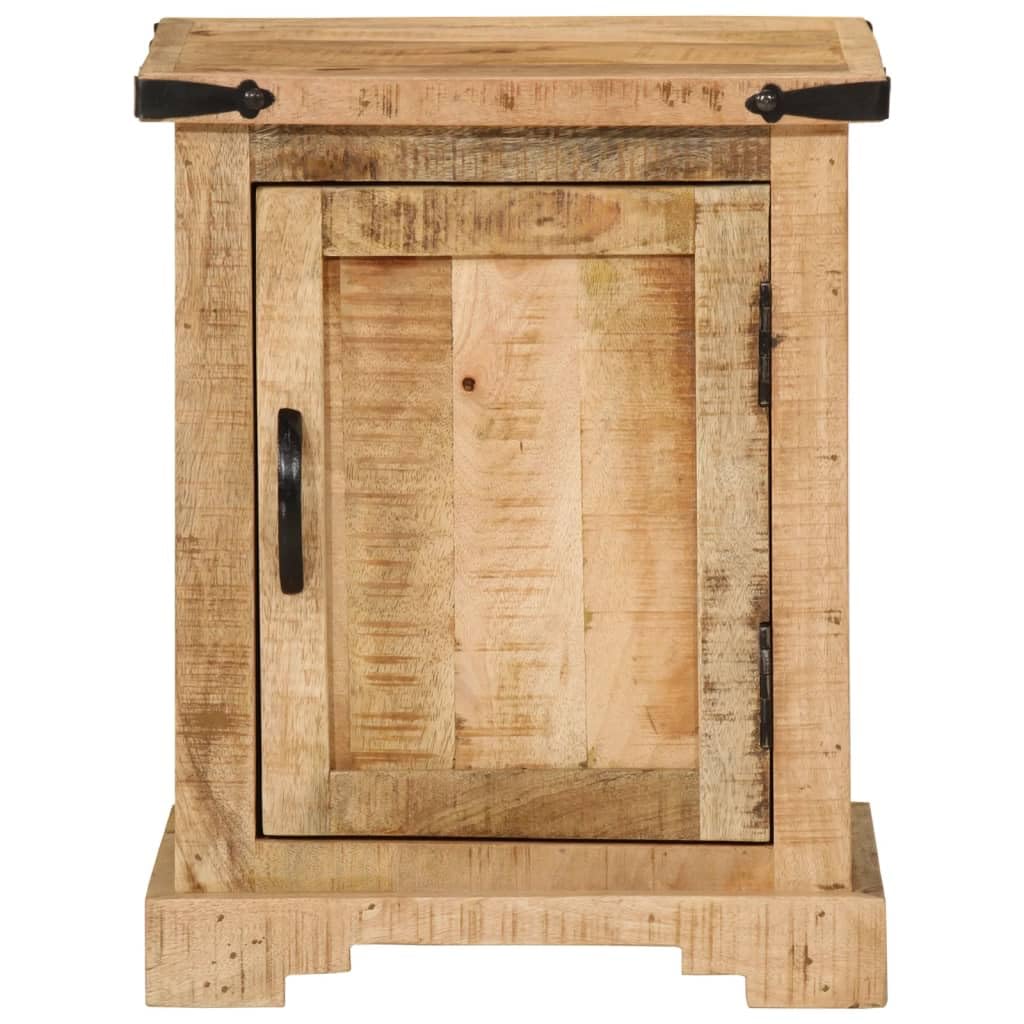 Table de chevet en bois de mangue 40x35x50 cm avec tiroir