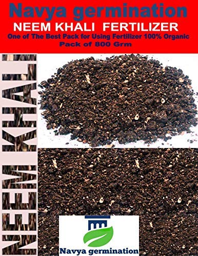 Navya germination Neem Khali Fertilizer for Home Plants and Gardening 800g One of The Best Pack for Using Fertilizer 100% Organic. (B07TTMTD19) Amazon Price History, Amazon Price Tracker
