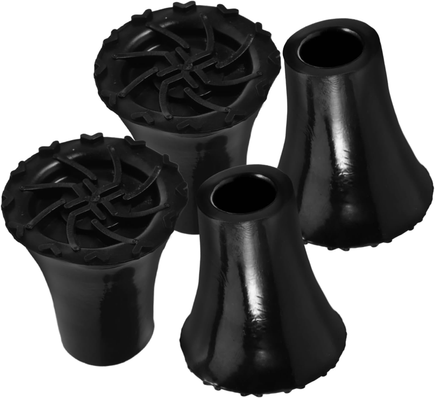SAFIGLE 12pcs Nonskid Cane Tips Replacement Feet for Walking Sticks Crutches Trekking Poles Enhanced Grip Stability for Outdoor Activities