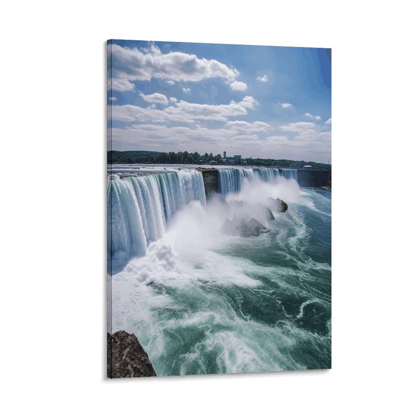 VstaDank Niagara Falls Canvas Wall Art on Canvas Prints Artwork Exquisite Decor Artwork Hang Wall Picture Hangable Decor Painting Picture Printed Poster Art for Home Decor 12x18inch(30x45cm)