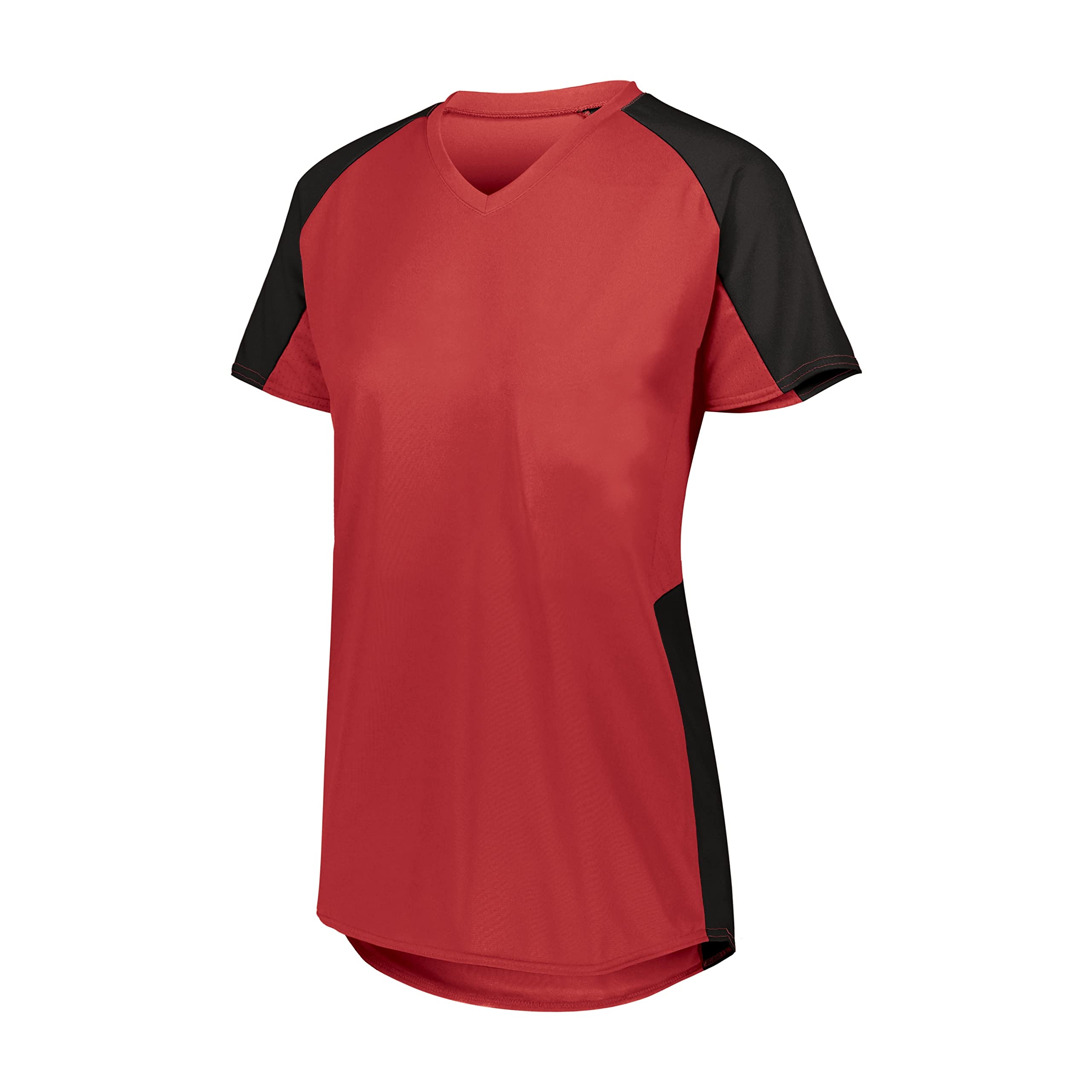 Augusta Sportswear Womens Cutter Softball Jersey, Red/Black 2XL - softball | Mubboo