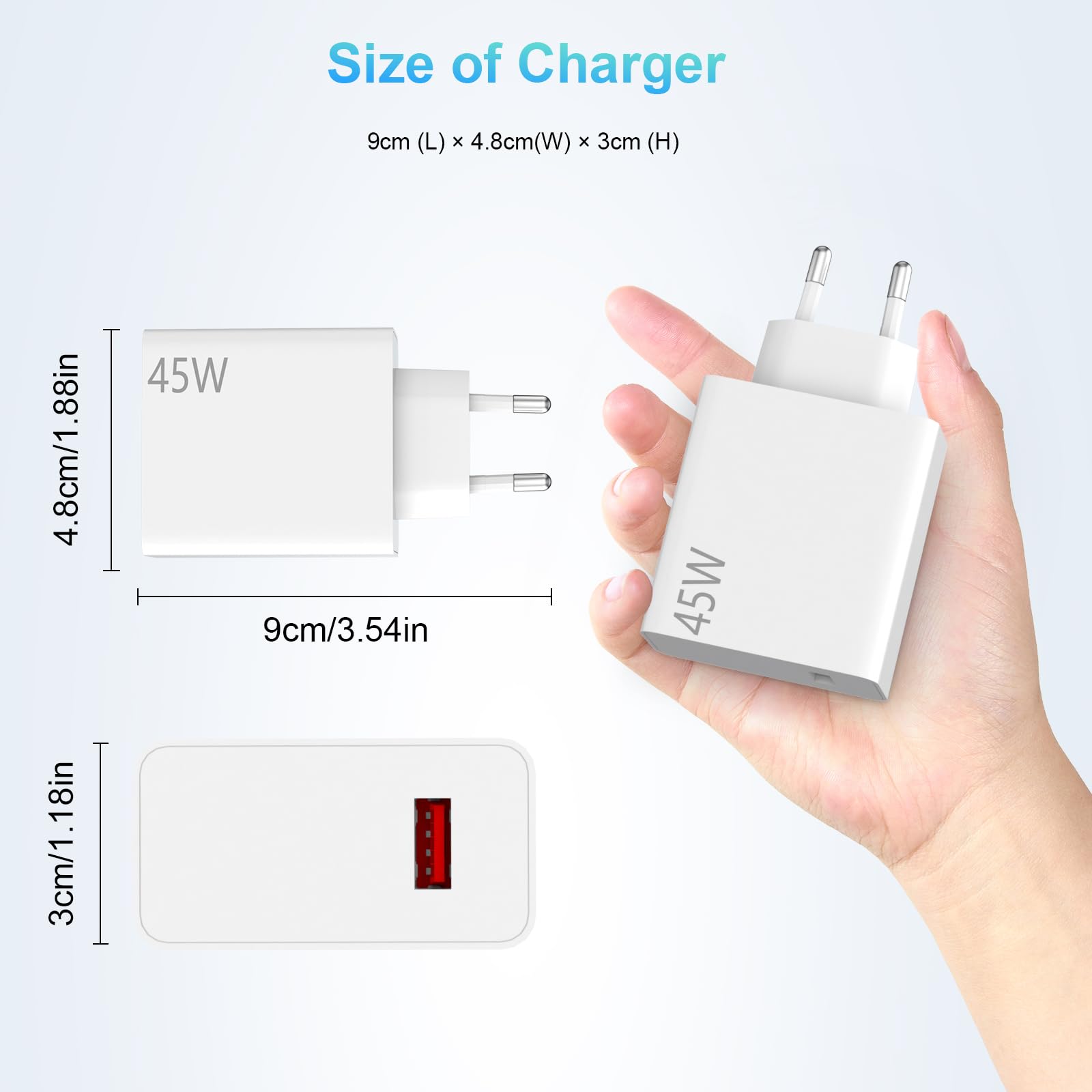 Chargeur 120w Xiaomi Officiel Câble USB C 1M, 6A 120W Charge Turbo