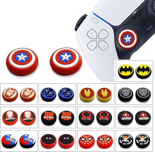 Para PS5 PS4 PS3 Xbox 360 Xbox One Switch Pro Wii u Controller Silicona Pulgar Grip Cap Joystick Thumbstick (#D)