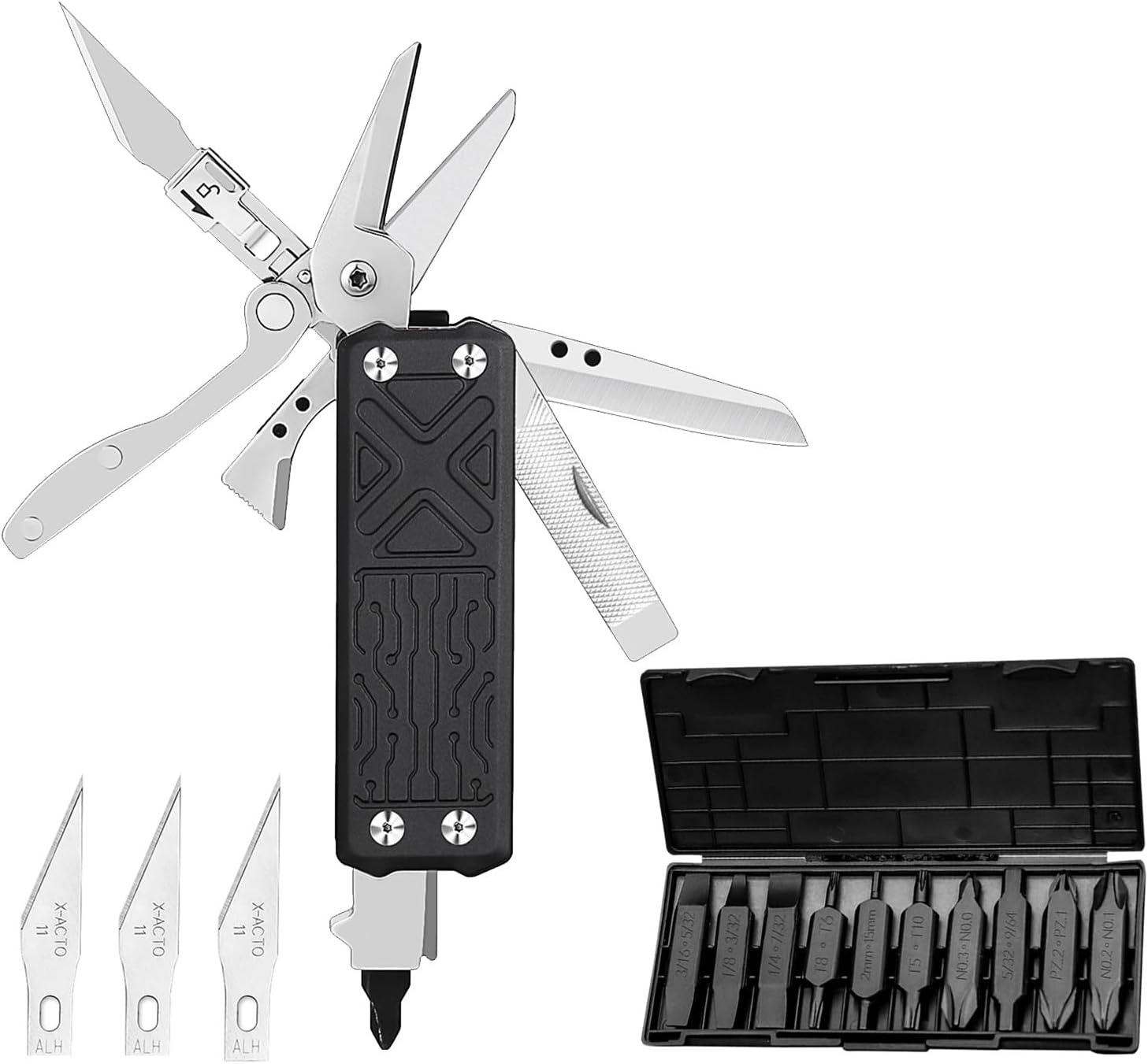 Pocket Tool E1 and NexTool Bit Kit AS1 (10 Pack)