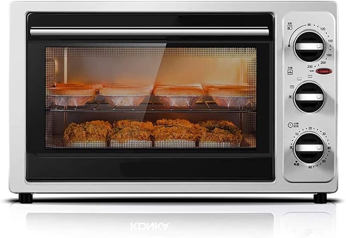 Heat Countertop Toaster Oven Stainless Steel Extra-Large Capacity Black Dark Gray