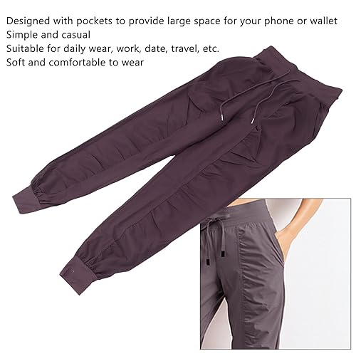 Vista 4 de Betued Fitness Workout Pants, Tracksuit Sweatpants Lumbar SupportsBack, Fitness Training Trousers for Spring Summer(M)