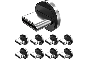 Magnetic Charging Cable Tips for Type-C Android Devices (9-Pack)