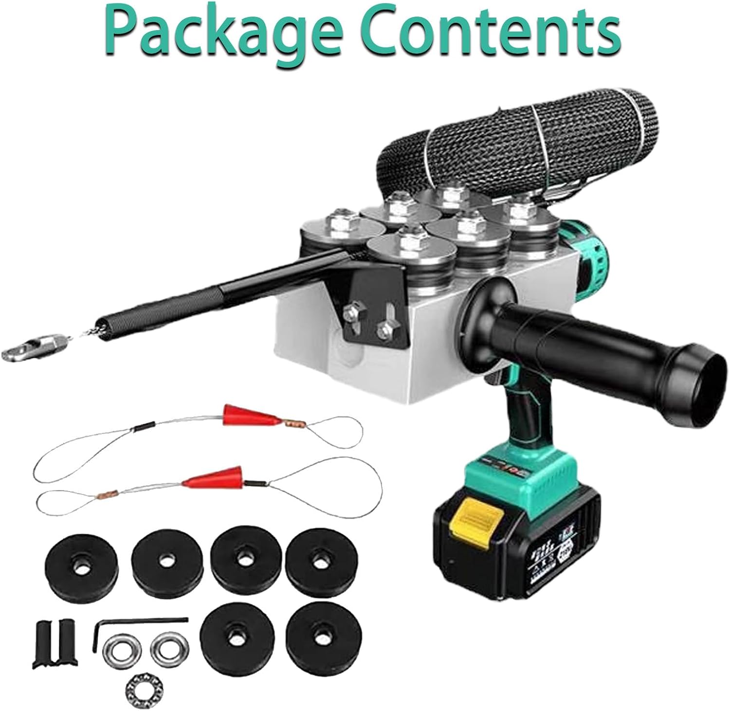 Wall Threading Wire Machine,Portable Electric Fish Tape,Auto Wire Threading Machine,for Construction Hydropower, Drywall Ceiling Under Rug Condui,40m/Min,2Battery