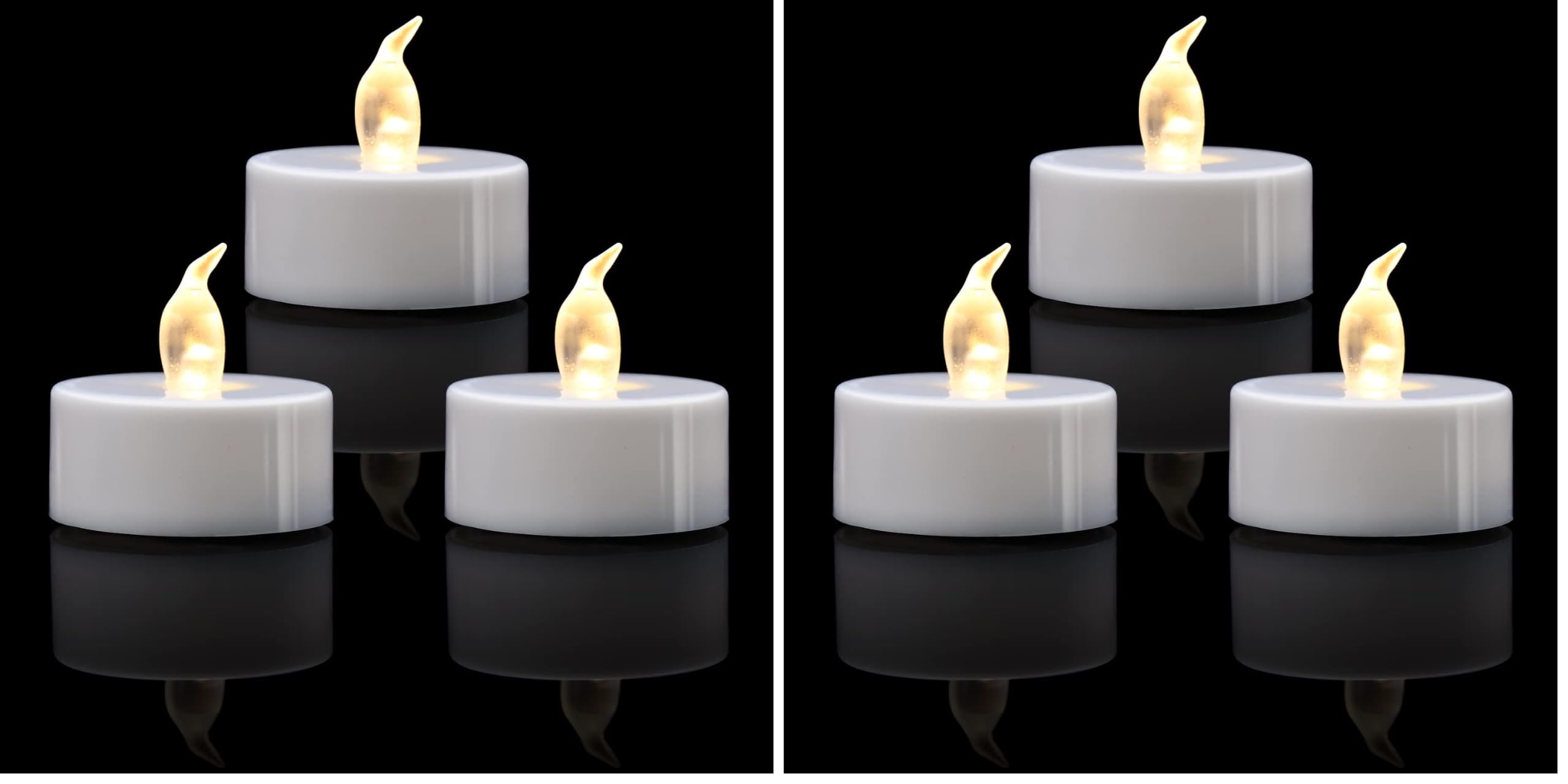 KOABY 48 Pack Warm White LED Tea Lights, Last 100H+