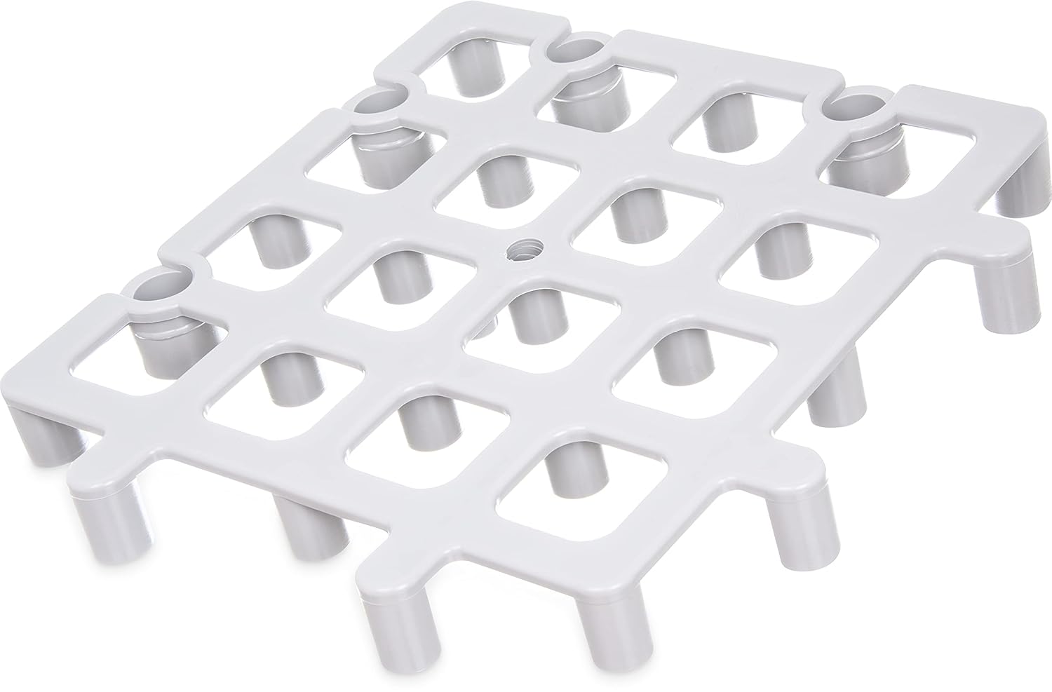Carlisle FoodService Products 271023 Floor Rack System, 1.5" Height, 12" Width, 12" Length, Polyethylene (HDPE), 12" x 12", Gray (Pack of 12)