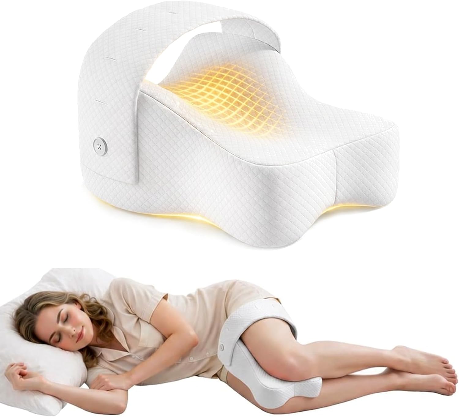 Amazon.com: Orelaventino Knee Pillow for Side Sleepers,Memory Foam ...