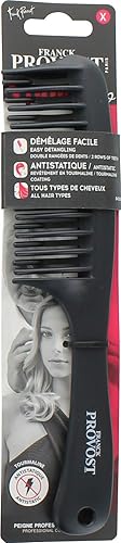 Franck Provost Peine desenredante profesional con asa, paquete de 1