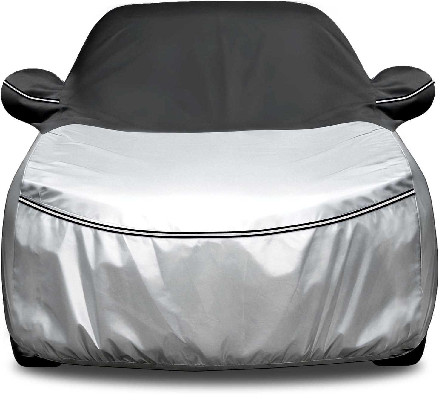 Cartist 420d Car Cover Fits for Toyota Camry 1987-2026, for Honda Accord 2001-2026, All Weather Car Covers Outdoor for Camry/Accord Accessories, Waterproof, with Zipper & Reflective Safety Strips