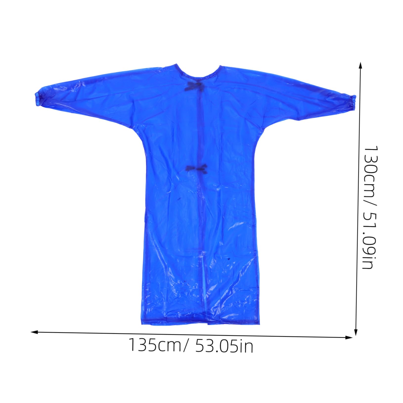 HOMSFOU Langarmbluse Geschirrspülschürze wasserdicht wasserdichte Schürze Laborjacke Schürzen Masse Laborkittel Küchenschürzenärmel Bulk-Schürzen PVC Blue