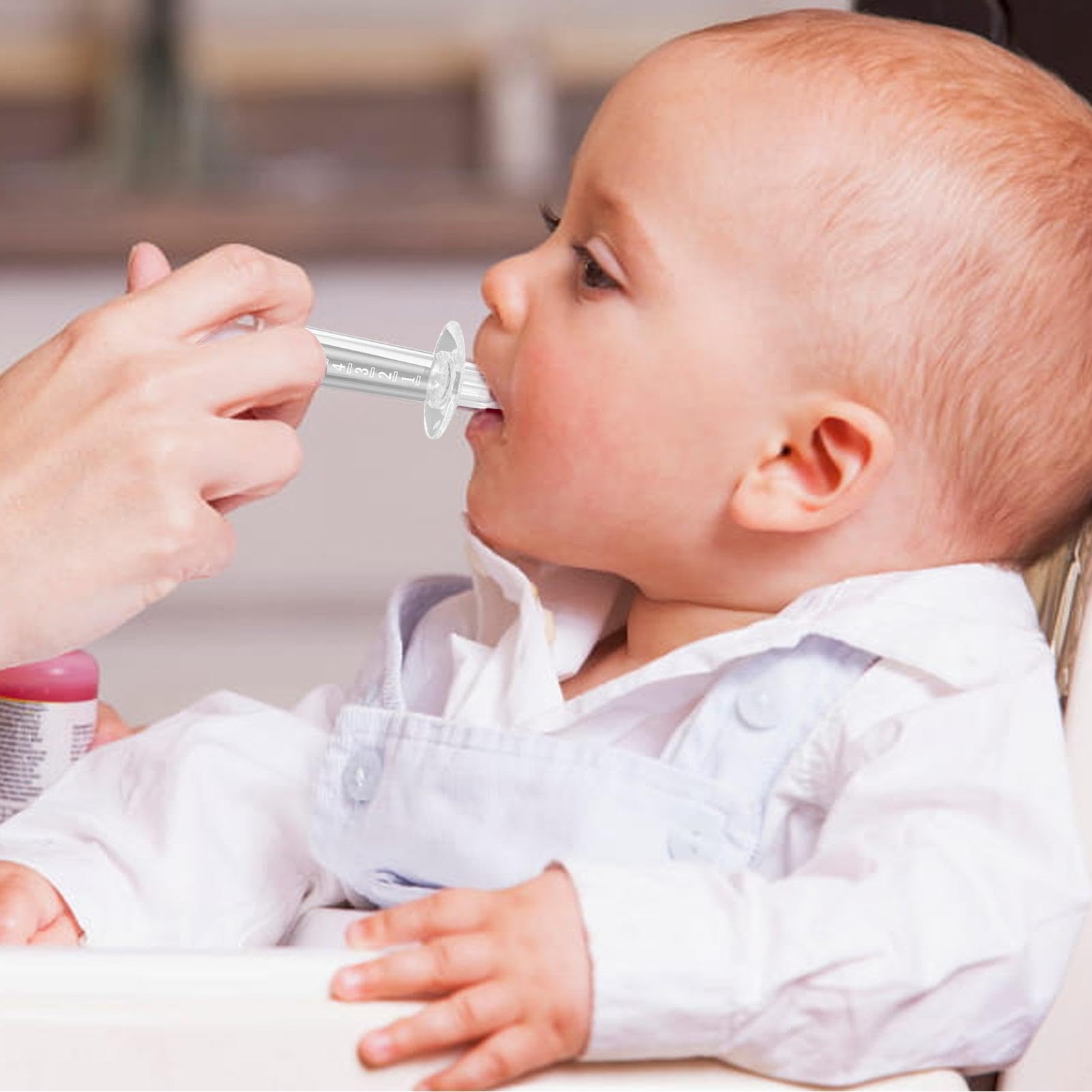 Medicine Syringe Feeder, Pacifier Medicine Dispenser - Liquid Pacifier, Silicone Nipple for Water Juice, Easy Feed Dispenser Set Box | for Newborns Medication Aid — view 3