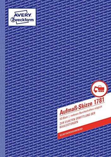 AVERY Zweckform 1769 Rapport/Director's Report (A4, Self-Copying, 2 X 40 Sheets) White/Yellow (Pack Of 5, DIN A4