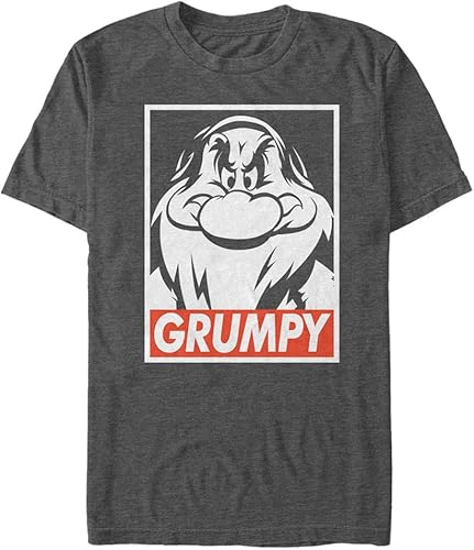 Disney Camiseta Grumpy Grumpy Graphic para hombre Blancanieves y Siete Enanos