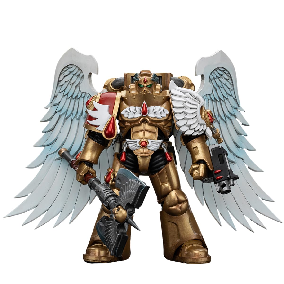 HiPlay JOYTOY Warhammer 40K Series, Blood Angels: Sanguinary Guard With Encarmine Axe, 1/18 Scale Collectible Action Figure JT6250 - Image 2