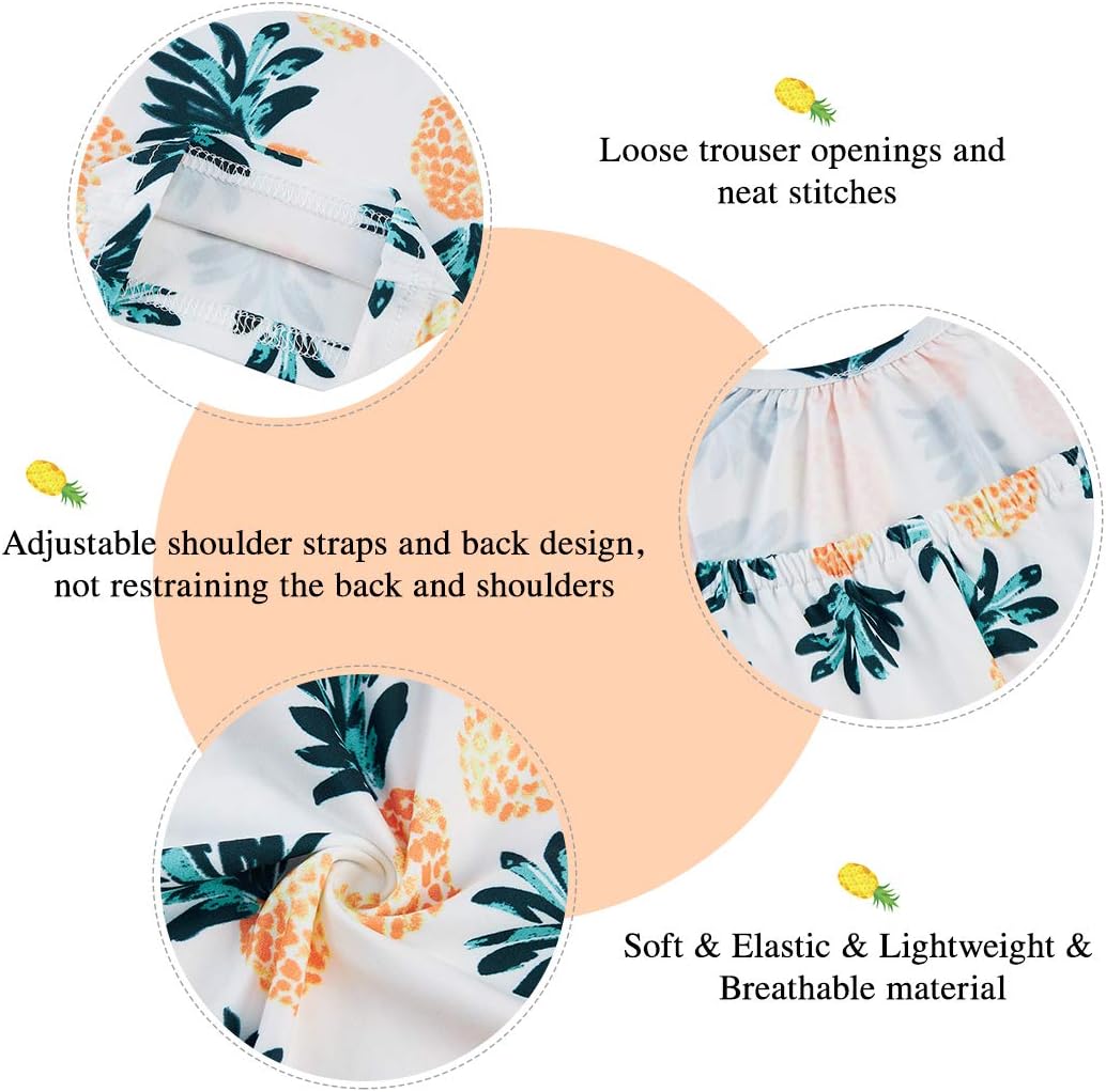 RAISEVERN Toddler Girls Halter Backless Romper Baby Kid Jumpsuit Pants Clothes with Pocket Size 1-6 T - Image 3