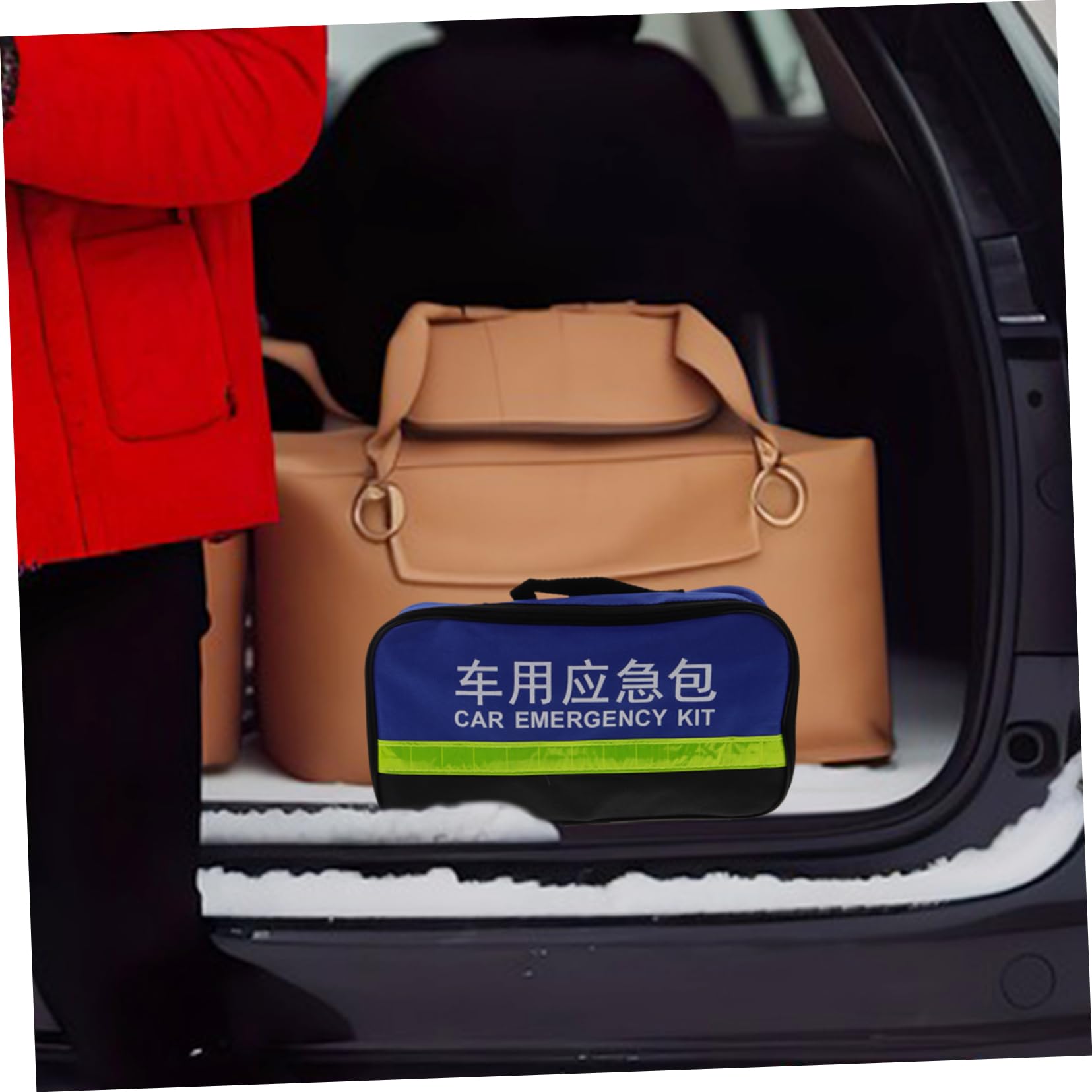 CHILDWEET Kit di Emergenza Auto, Attrezzi per Assistenza Stradale, Abs, Gomma e Metallo, per Ispezioni Veicolari
