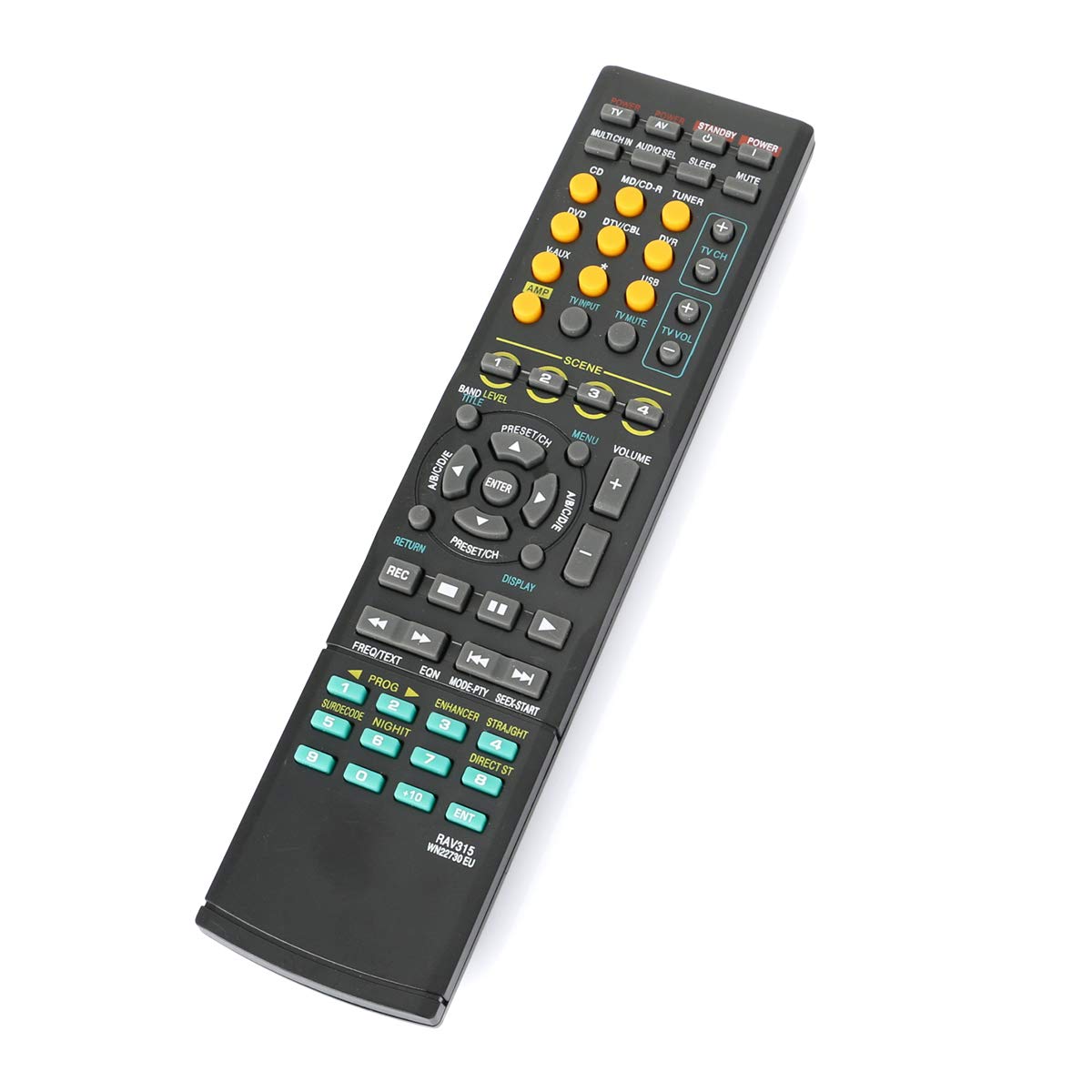 Telecomando Ricambio VINABTY RAV494 Per Yamaha AV Receiver HTR-4066, HTR-5066, RX-V475, RX-V575