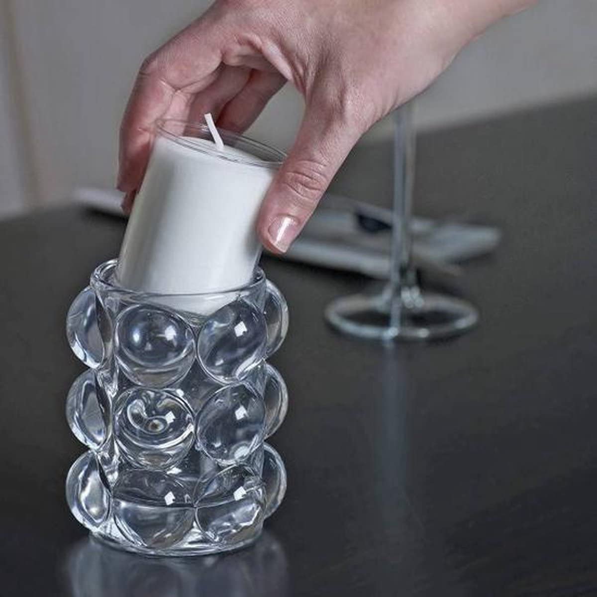 100 Bolsius Relight Refill Professional Nachfüller Kerzen Acryl Cup 64x52mm 24h Nachfüll-Lichte (100 Stück)