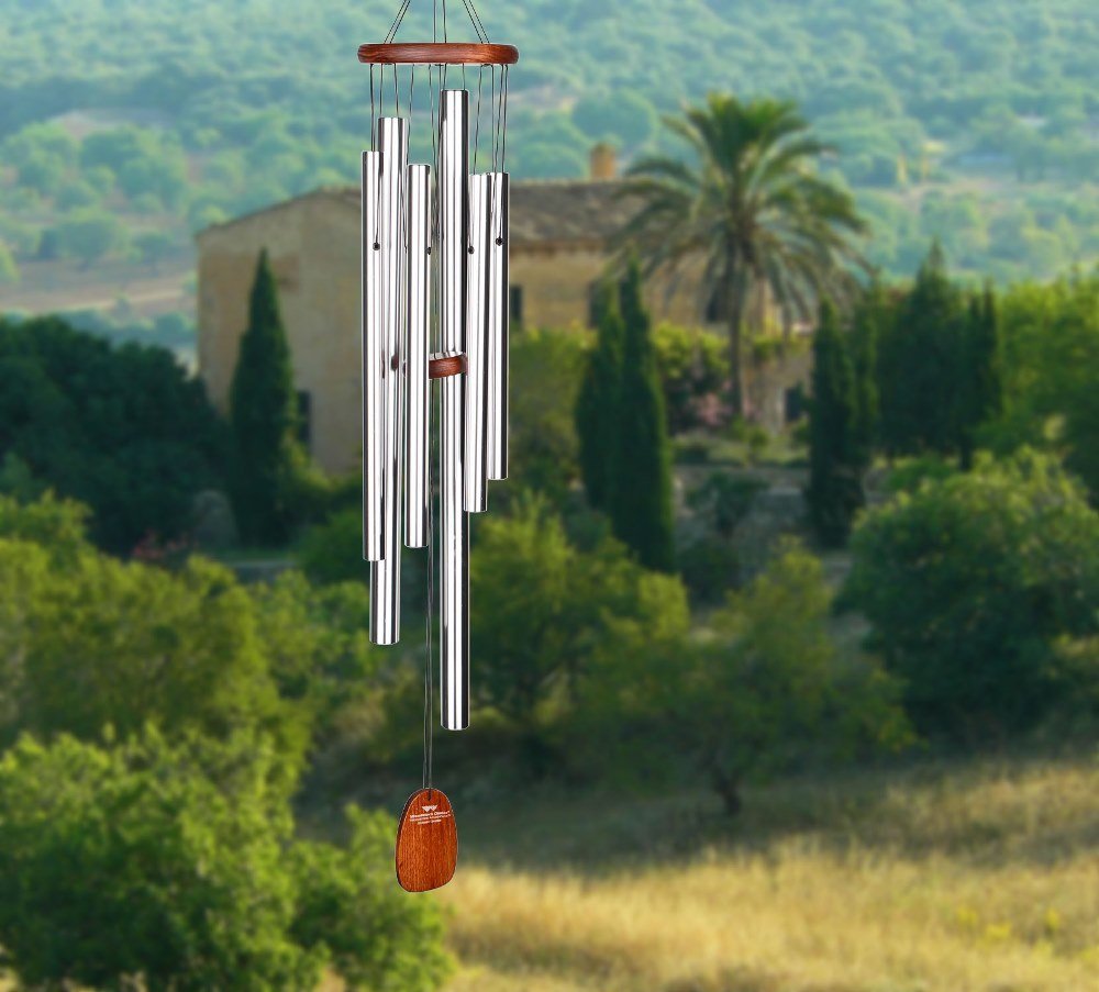 Woodstock Chimes Klangspiel, silber, 84x13x13 cm, ADSG