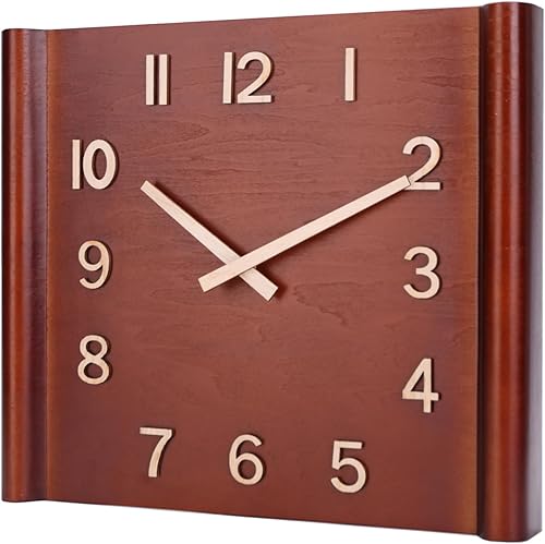 Reloj de pared de 14 pulgadas reloj de pared de madera decoraciones para colgar en la pared decoraciones reloj decorativo grande reloj de cuarzo