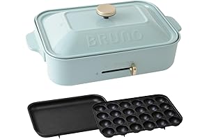 Blue-gray Compact Hot Plate: Bruno's BOE021-BGY for Versatility in the Kitchen