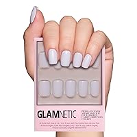 Vista 37 de Glamnetic - Confetti Uñas postizas semitransparentes, cortas en forma de almendra, calidad de salón 15 tamaños - Kit de 30 uñas con pegamento