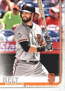 2019 Topps #148 Brandon Belt San Francisco Giants Series 1 MLB Baseball Trading Card