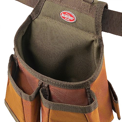 Bucket Boss - Airlift Werkzeuggürtel mit Hosenträgern, Werkzeuggürtel - Original Serie (50100) mit 12 Taschen, Braun, 52 Zoll – Ansicht 7