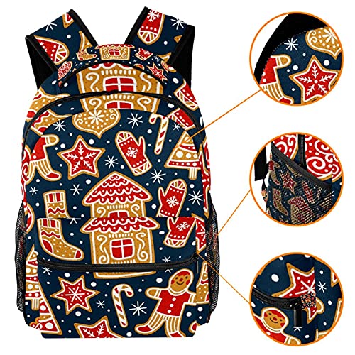 Sac à dos d'écolier style décontracté imprimé cerf de Noël - 3