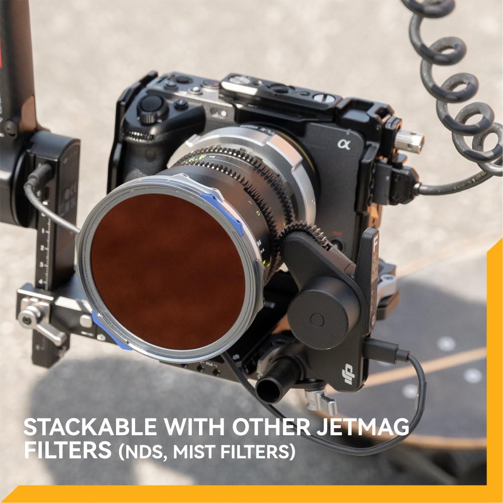 NiSi JetMag Pro Vario-ND 82mm, 1-5 stop (ND2-ND32), filtro ND variabile magnetico con polarizzazione. True Color, Vetro ottico, Nanocoating, Ultra-sottile. Richiede anello JetMag Pro.