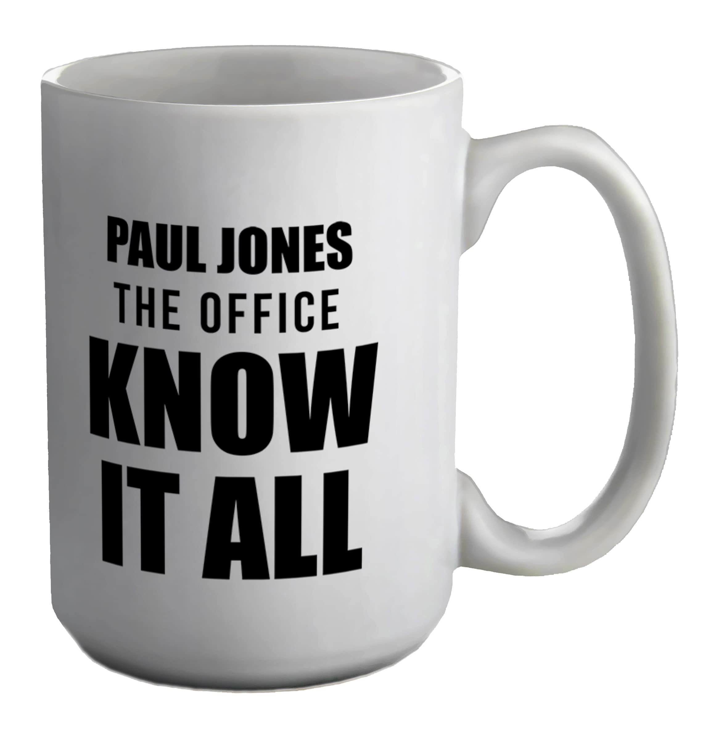 Shopagift Personalised The Office Know It All Secret Santa Funny White 15oz Large Mug Cup
