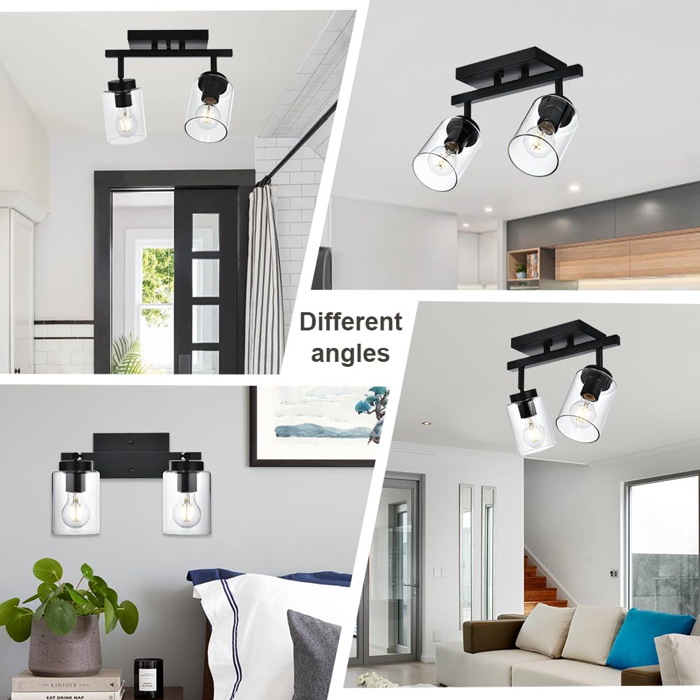 Black Bathroom Vanity Lights - Modern Wall Sconce -3