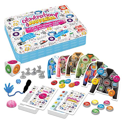 Educa - Génération Souvenirs. Le Jeu des Grands Enfants nés Avant l’an 2000. Seul ou en équipe, répondez à des Questions et relevez des défis pour Obtenir des Badges (18264)