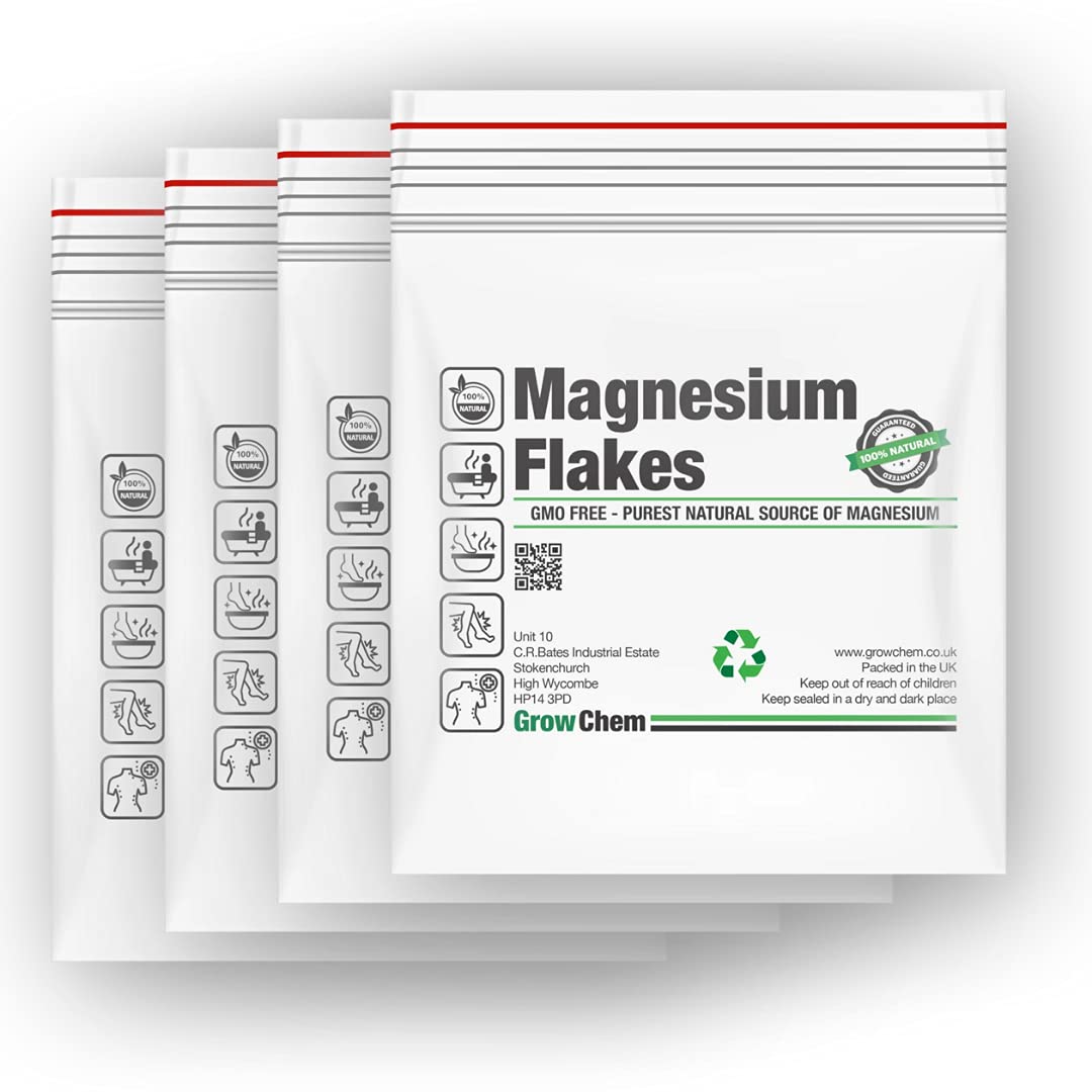 Magnesium Flakes 20KG (4x5KG Bags) Pure Magnesium Chloride from The Dead Sea - Mineral-Rich Bath Salts for Foot & Muscle Soaks - Improves Sleep, Stress Relief, Joint Health & Skin Hydration