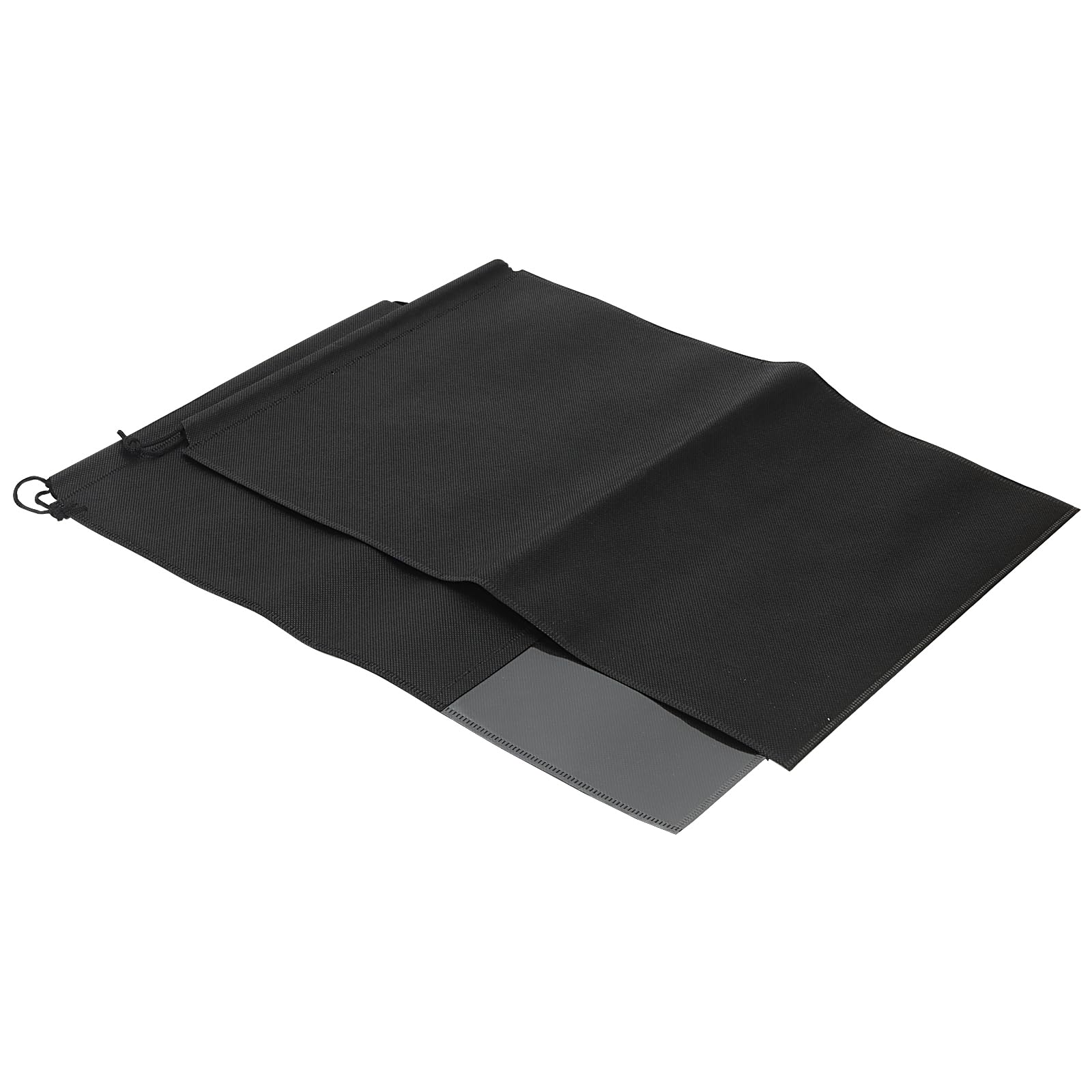 30 Stück Reise Schuhbeutel mit Kordelzug, 44 x 32 cm große Schuhbeutel mit Sichtfenster, Schuh Aufbewahrungstasche, Schwarz Stoff Schuhtasche für Reisen Zuhause