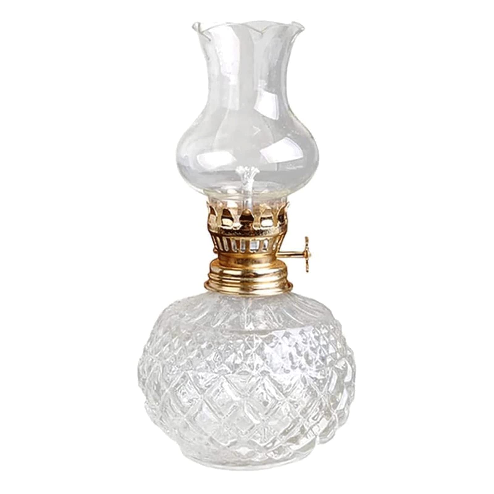 Kerosene Lamps, Paraffin Lamp w/Adjustable Fire Wick Tabletop Decor Lighting Patio Decoration(1PCS)