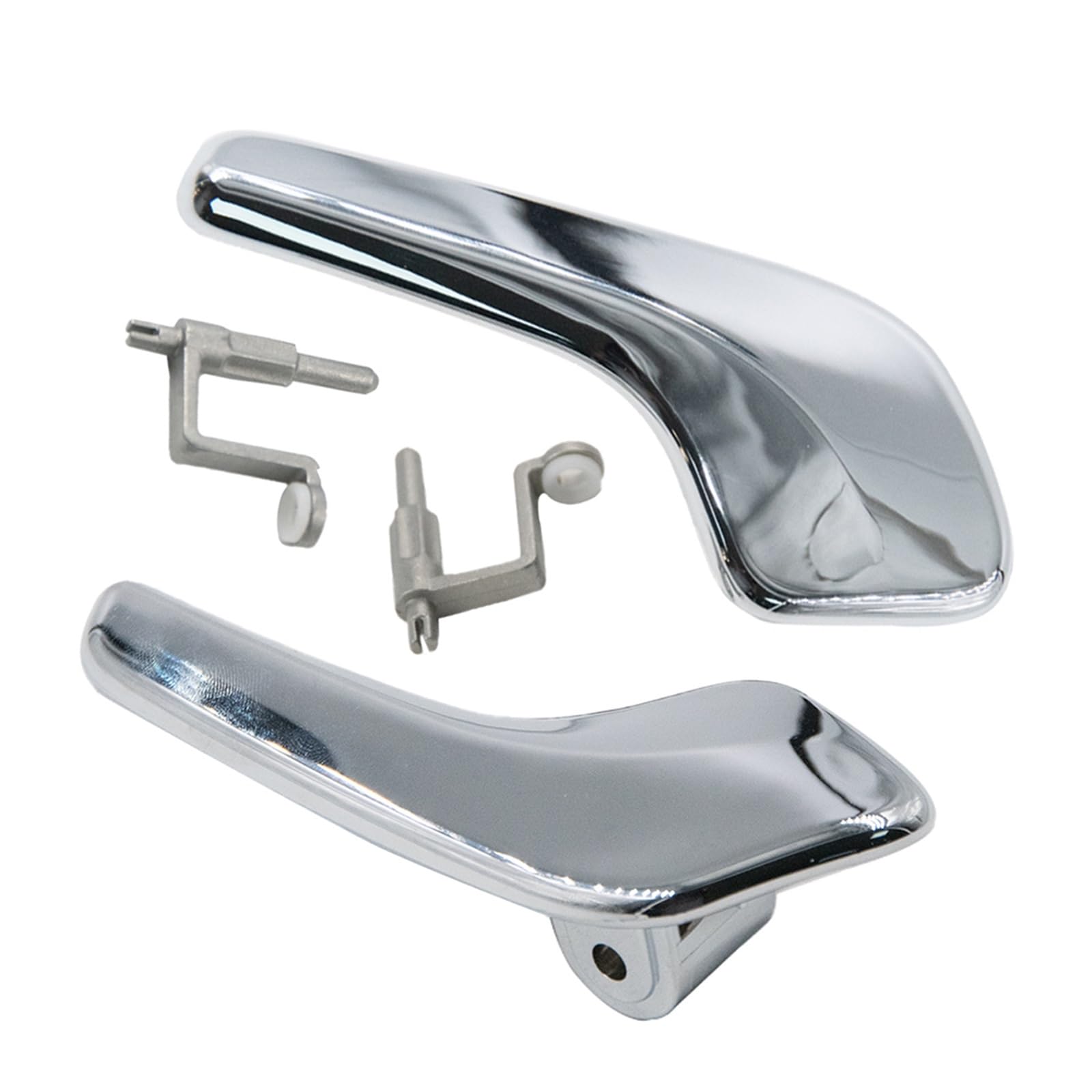 QIUYBGF Interior Door Handle Compatible with Vauxhall for Corsa Mk3 Hatchback 2006-2013 Aluminum Plated Stainless Interior Door Handle Left Right Doors