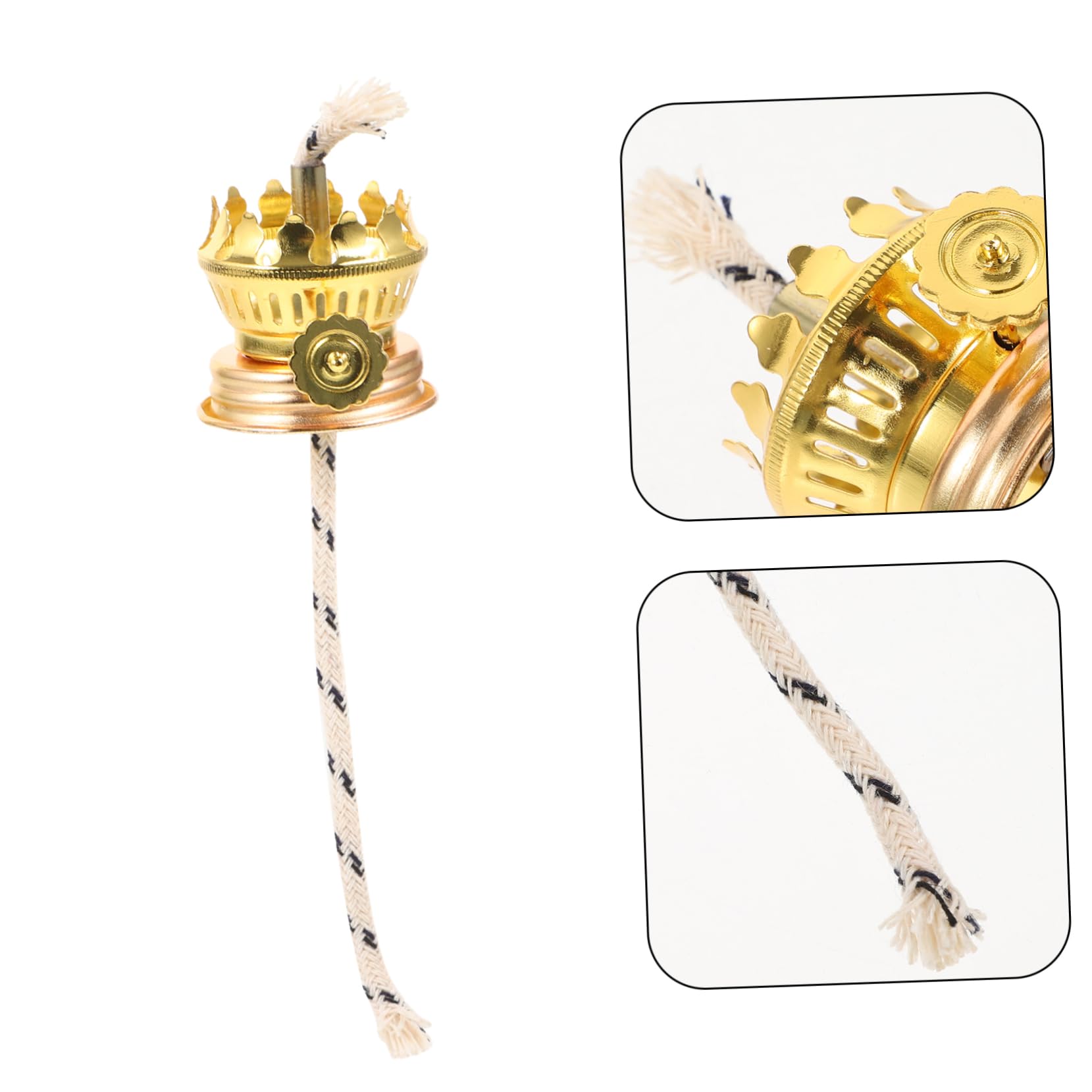 IWOWHERO Oil Lamp Wick Replacement Kerosene Lamp Burner Wick Holder Antique Style Fine Craftsmanship for Restoration