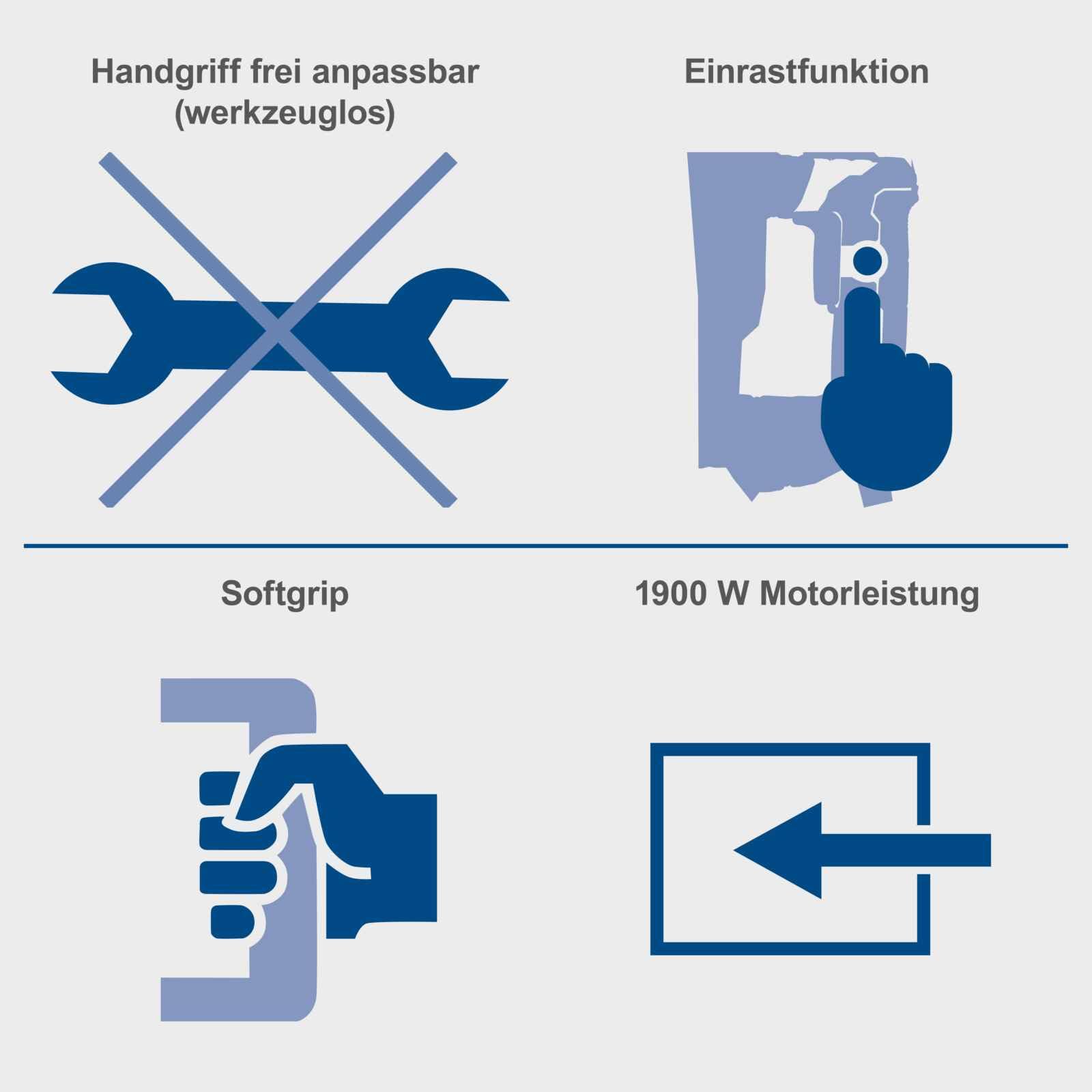 Scheppach Abbruchhammer AB1900 Bohrhammer Betonhammer | 60J Schlagkraft | 1900W Leistung | 390 mm inkl. Spitz- und Flachmeißel und Transportbox