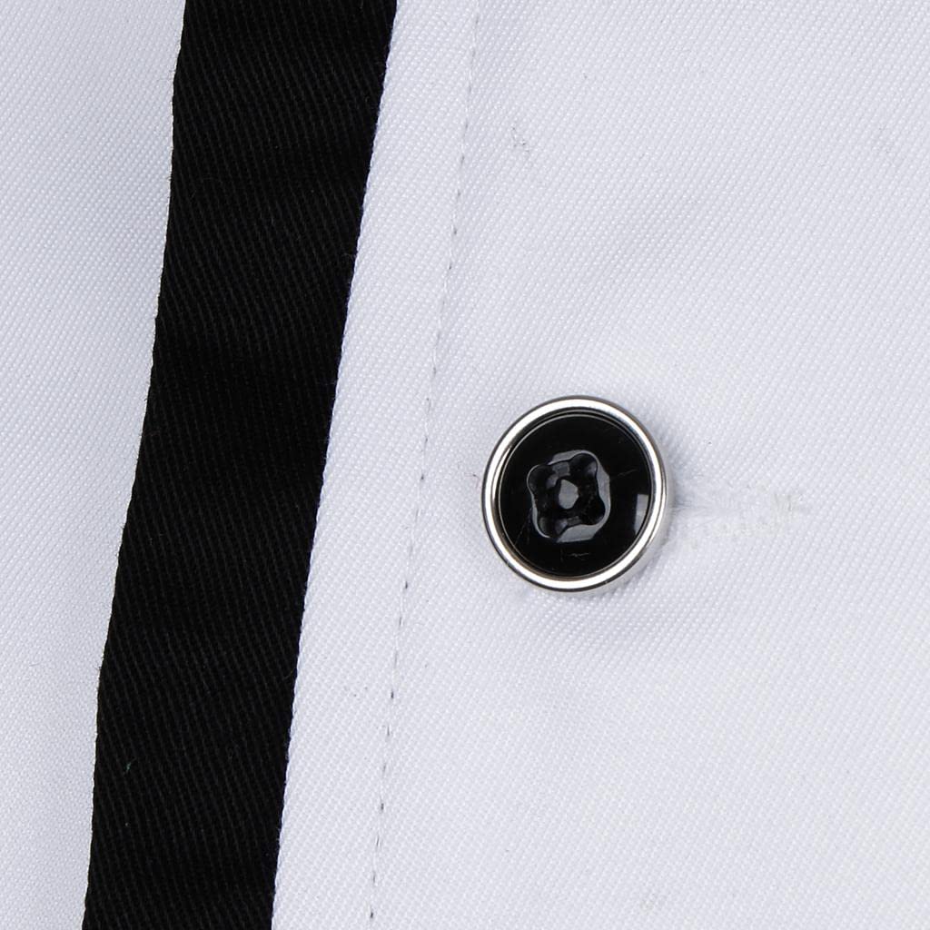 Chaqueta de Chef de Manga Larga, Abrigo, Camareros de Hotel, Uniforme de Cocina, Tops, M