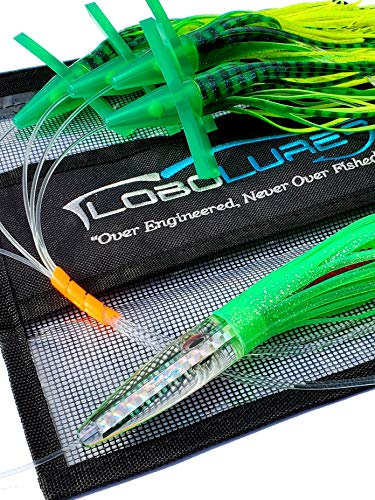 Lobo Lures #222 Green Machine Tuna Bullet 400lb Leader y Gancho 10/0 miniatura 2
