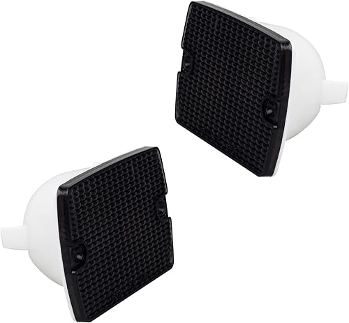 HERCOO Conjunto de lentes de luces direccionales delanteras automotrices compatibles con Jeep Wrangler 1987-1993, paquete de 2